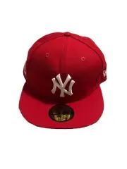 New Era 59Fifty New York Yankees Subway Series Patch Red Fitted 7 1/2