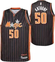 Outerstuff Cole Anthony Orlando Magic Gray Orange #50 Youth 8-20 75th Anniversary Alternate Edition Swingman Player Jersey