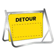Swing Stand & Sign - Detour - 900x600mm