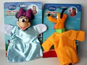 VERY RARE MICKEY MOUSE CLUB HOUSE MINNIE MOUSE & PLUTO HAND PUPPET SIMBA NEW !
