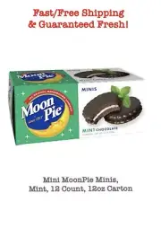 Mini MoonPie Minis, Mint, 12 Count, 12oz Carton