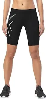 [2XU] Women's Compression Short, Black/Silver
