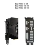 original I/O IO shield for ASUS DUAL-RTX2060-O6G-EVO Video Card Backplate Panel