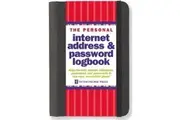 The Personal Internet Address & Password Logbook (Black, Small)