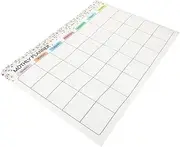 Angoily Magnetic Kitchen Calendar Whiteboard Erasable Household Planning Schedule Sticker for Fridge Portable Monthly Planner for Home Office and School Use