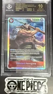 BGS 10 One Piece OP02-004 SR Edward.Newgate - English - PRB01 - Graded