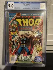 Thor Annual #6 CGC 9.0 White Pages, Guardians of the Galaxy & Korvac App. Marvel