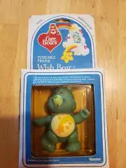 Vintage Care Bears Wish Bear Poseable 3” Figure 1984 Kenner Sealed