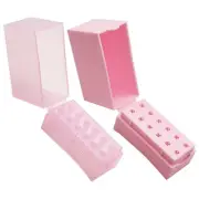 2 Pcs Grinding Head Storage Box Manicure Drill Case Nail Bits Holder