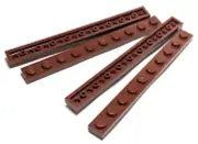 Lego - Lot of 4 - Brown, Plate 1 x 10