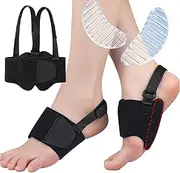 Arch Support Brace for Women | 2x Non-slip Foot Arch Brace | Cushions for Plantar Relief, Elastic Orthotics Feet Care for Men Women