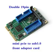 Mini Pci-E To USB3.0 Adapter Card Mini Pcie To 19Pin 20Pin Usb 3.0 Expansion