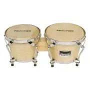 Drumfire 6.5" and 7.5" Wood Bongos (Natural Gloss)