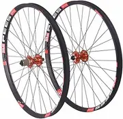 AM DH Mountain Bike Wheelset 26" 27.5" 29" Quick Release Disc Brake 32H Mountain Bike Wheels Aluminum Alloy Rim Enduro Bike Wheel Suitable for 8-12 Speed Cassette