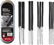 10Pcs Drawing Charcoal Set-Professional Sketching Pencils for Art Design, Sketching, Painting and Drafting. Must-Have Drawing Pencils Professional Set (Small X3, Medium X3, Large X2, Extra Large X2)