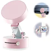 OZNALA Vacuum Pink Magnetic Suction Cup Car Phone Holder Stand Car Mount Bracket Foldable