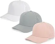[HH HOFNEN] Quick Dry Baseball Cap Mesh Snapback Hat Sun and Rain Protection Golf Ball Cap for Men Women