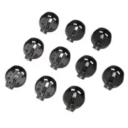 10pcs Black Round Button Battery Holder Case for CR2032 2016 2025 Y6V77869