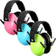 3 Pack Kids Ear Protection Safety Noise Earmuffs Noise Cancelling Headphones 26db Adjustable Baby Noise Cancelling Earmuffs