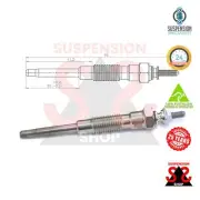 Glow Plug Suit TOYOTA Cresta 2.4 D (LX80) CRESTA III Saloon (_X8_) (for: Toyota)