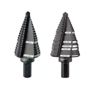 Milwaukee Step Drill Bit #9 7/8" to 1-1/8", #12 7/8" to 1-3/8" Black (2-Piece)