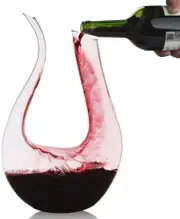 1.5 L Crystal Glass U Shape Wine Decanter