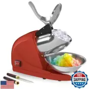 Shaved Ice Machine 380w Snow Cone Machine 3 Stainless Steel Blades Ice Shaver