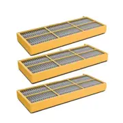 (3) Shark ION Pre-Motor Yellow Filter RV700 , RV720 , RV750 , RV755 Genuine