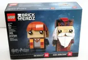 LEGO 41621 BRICKHEADZ ~ RON WEASLEY & ALBUS DUMBLEDORE ~ New Sealed Retired