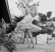 Actress Zsa Zsa Gabor Poses At Home In LA 1956 OLD PHOTO 10