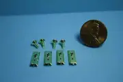 Dollhouse Miniature Plastic Door Hardware Handle Plates with Locks Knobs CB2724