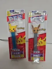 Pokemon PEZ Candy Dispensers Nintendo Pokemon EEVEE and PIKACHU
