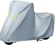 Motorbike Covers, Motorcycle Shed,Scooter Cover, Moped Cover Waterproof for Harley Daviso Bikesn and All Motors (250cm/98.4inch,Professional Windproof Strap)