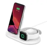 BELKIN 三用無線充電座(白）- IPHONE、APPLE WATCH、AIRPODS 現貨 廠商直送