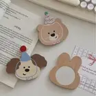 Cute pattern Handheld Mirror Compact Pocket Mirror Makeup Tools