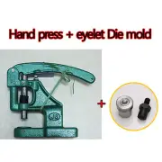 Hand Press Machine with Eyelets/Grommet Tool Die mold Set Kit , Multiple Size