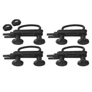 4 PCS Car Roof Luggage Accessories Van Mounting Accessories Kit Roof Box Bracket Mounting Accessori Black