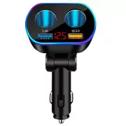 12V 2 Way QC3.0 Car Cigarette Lighter Socket Splitter Dual USB Charger Adapter a