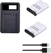 2X 3600mAh EN-EL23 Battery and USB LCD Charger for Nikon Coolpix B700 P610s P600 P900s S810c P610 P900