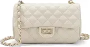 [GAYI URBAN] Quilted Crossbody Bags for Women, Small Soft Shoulder Handbags, Ladies Mini Vegan Leather Clutch Purses