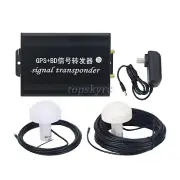GPS + BD Signal Transponder High Sensitivity GPS Amplifier w/ Power & Antenna