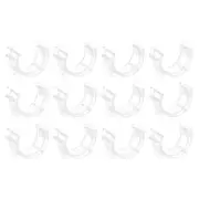 50pcs Sewing Bobbin Holder Bobbin Clips Plastic Bobbin Clamps, White