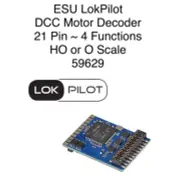 ESU LokPilot V5.0 DCC Motor Decoder ~ 21 Pin 4 Functions ~ HO or O Scale 59629