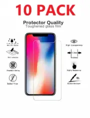 10PACK Premium Screen Protector Tempered Glass For iPhone 5 6 7 8 Plus Xs XR MAX