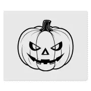 2 x 'Creepy Pumpkin Head' Microfibre Lens / Glasses Cleaning Cloths (LC00025404)