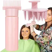Comb Applicator Bottle for Hair - 180ml Portable Oil Comb Applicator Bottle - Scalp Bottle Applicator, Hair Oil Bottle with Comb for Hair Hairdressing Coloring