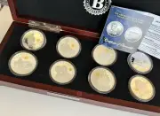 Abraham Lincoln Legacy Proof Coin collection - 8 Silver Plated Coins