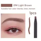 1Pcs Long-Lasting Waterproof Eyebrow Pencil off with Brush Microblading Permanen