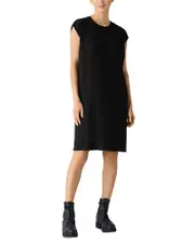 Eileen Fisher Round Neck Rib Knit Dress