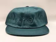 SUPREME FW15 TONAL 6 PANEL TEAL HAT BOX LOGO BRAND NEW W/ TAGS JORDAN KOBE DUNK
